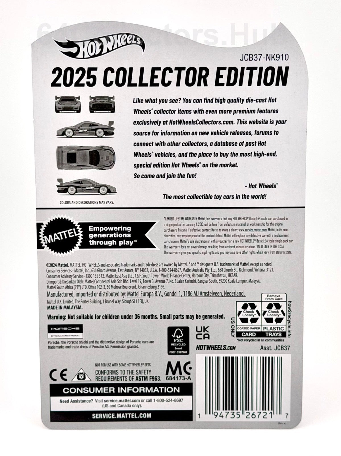 Hot Wheels Porsche 935 - Legends Tour 2025 - Limited Factory Sealed 2025 Set