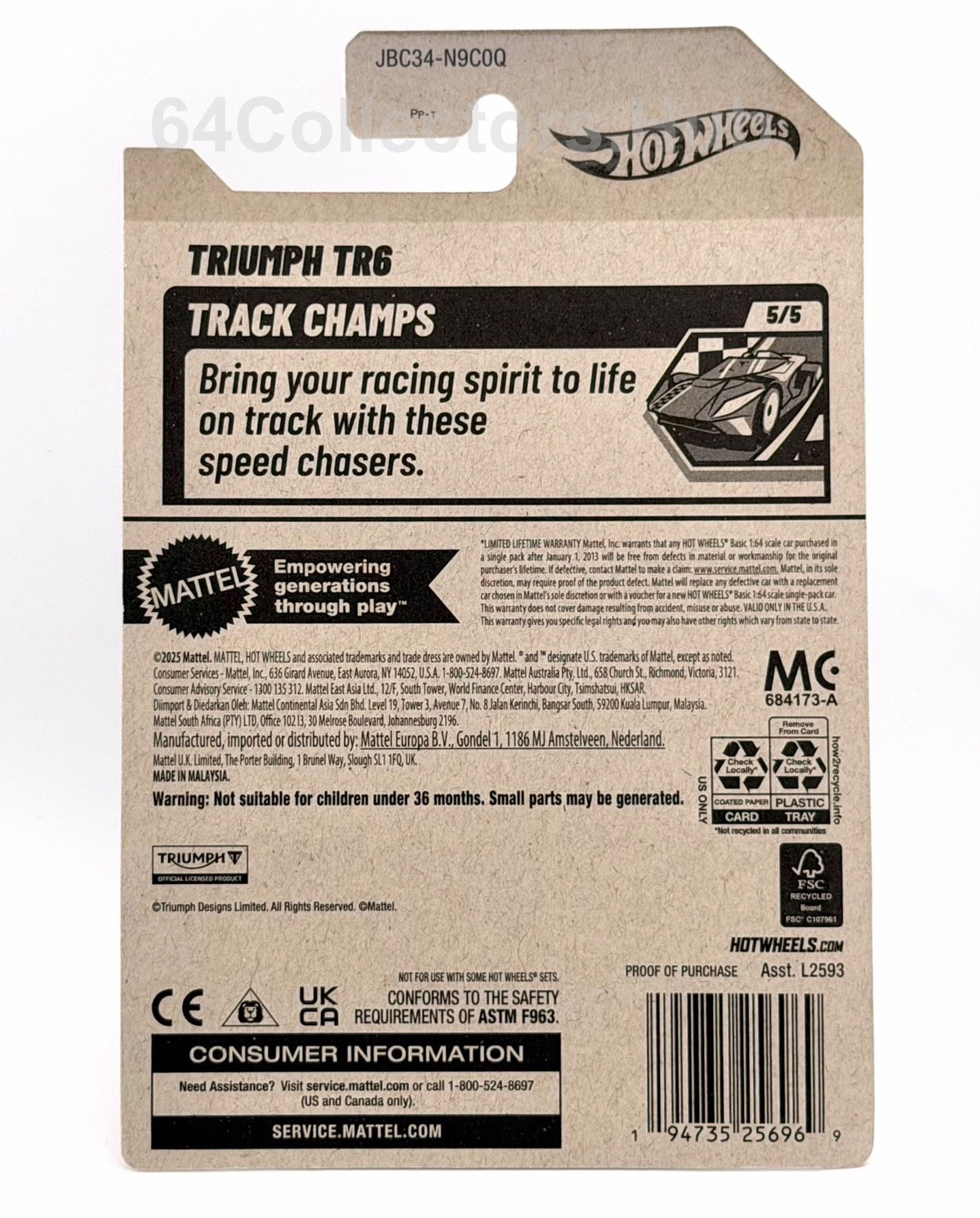 Hot Wheels Treasure Hunt - Triumph TR6 - Factory Sealed 2025 Set