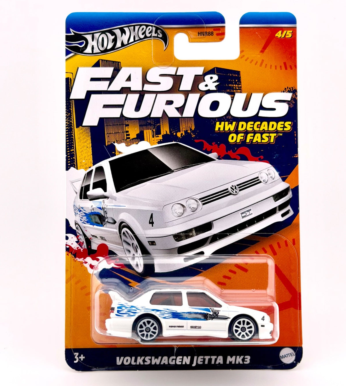Hot Wheels Silver - Volkswagen Jetta Mk3 (White) - HW Decades of Fast - 2023