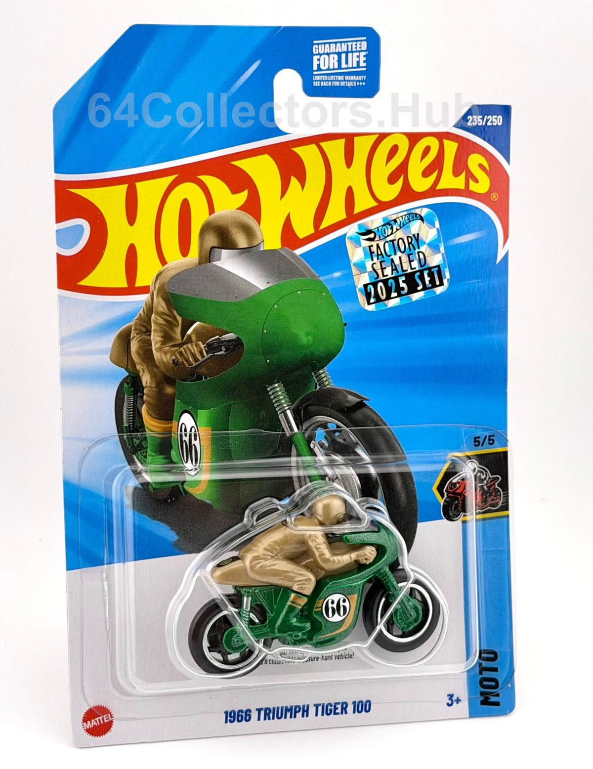 Hot Wheels Treasure Hunt - 1966 Triumph Tiger 100 - Factory Sealed 2025 Set