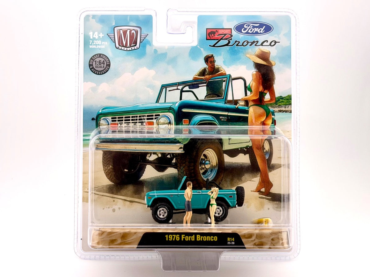 M2 Machines - 1976 Ford Bronco - Beach Diorama - Scale 1/64 - 2025 R14 25-20
