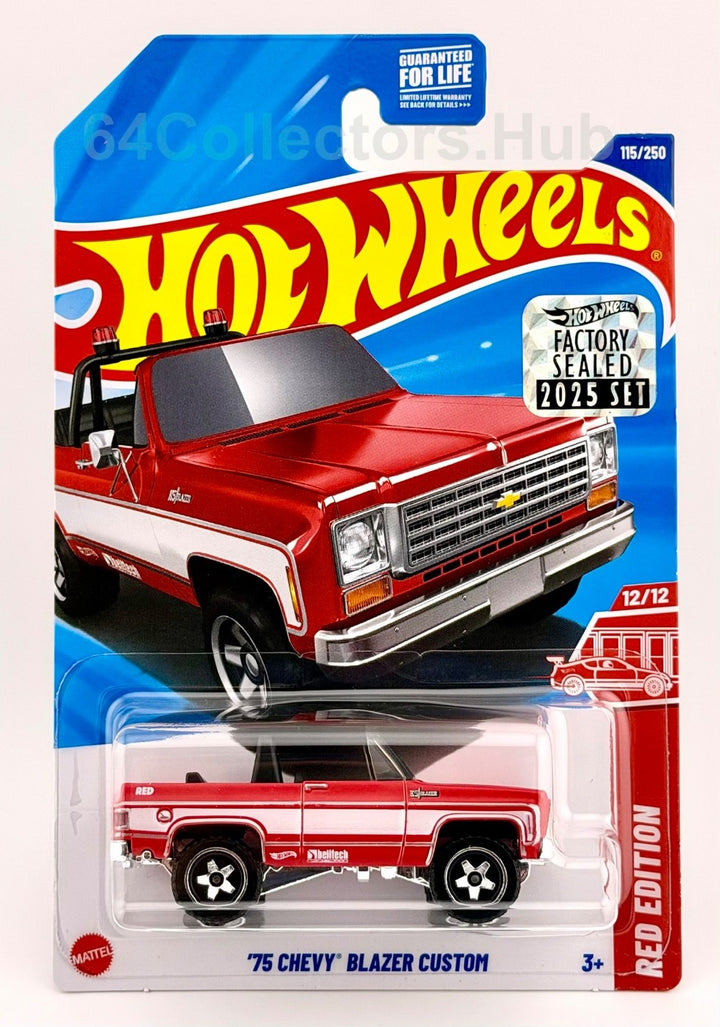 Hot Wheels Target/ Red Edition - ’75 Chevy Blazer Custom - Factory Sealed 2025