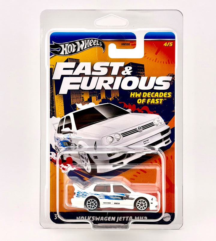 Hot Wheels Silver - Volkswagen Jetta Mk3 (White) - HW Decades of Fast - 2023