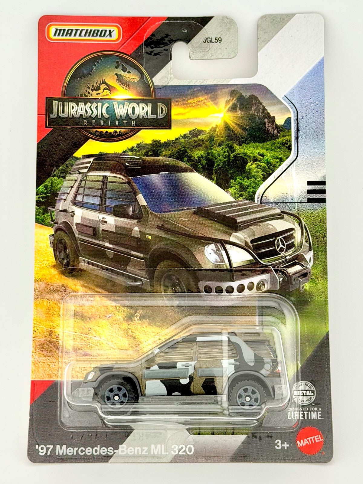 Matchbox 1997 Mercedes-Benz ML320 - Jurassic World Rebirth - Long Card