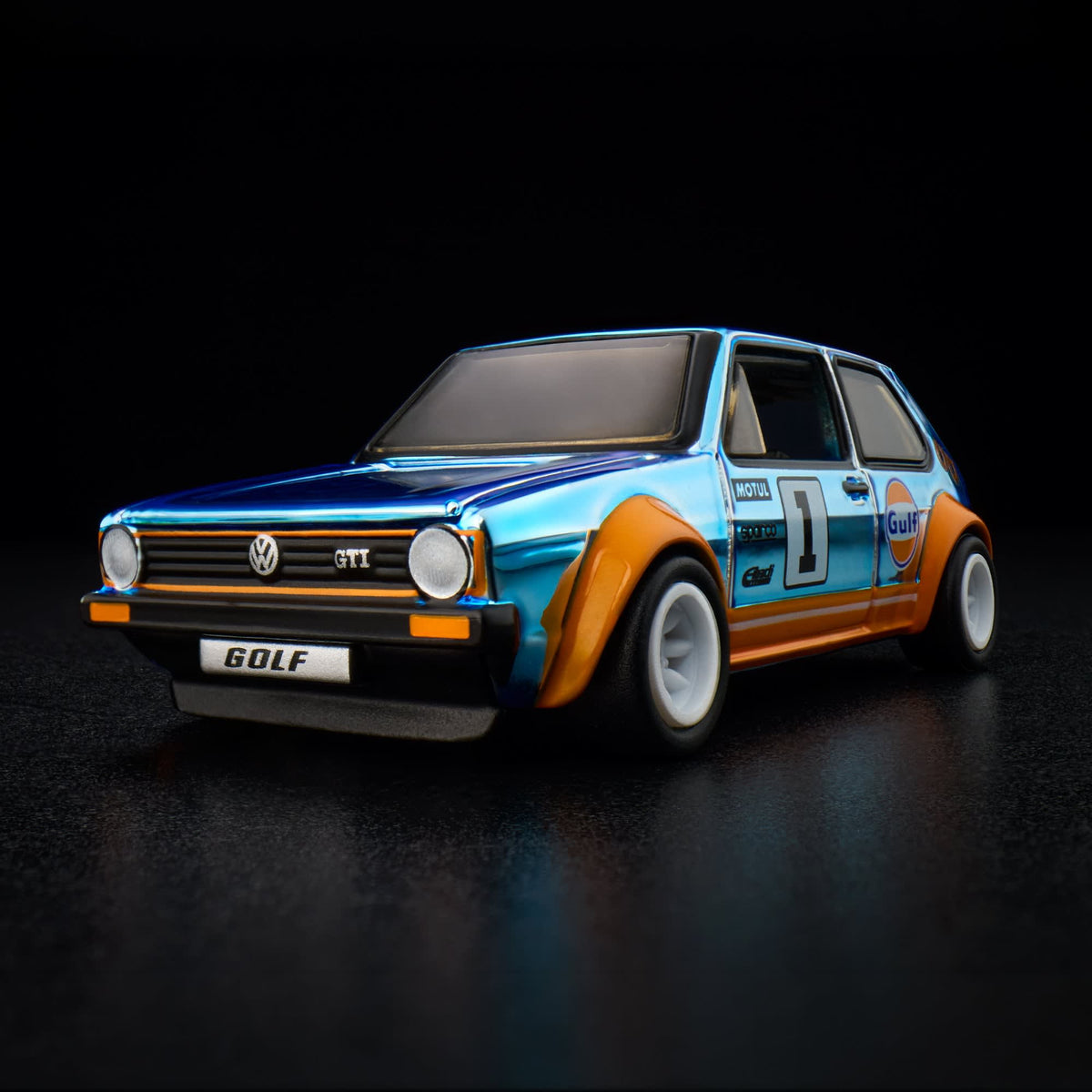 Hot Wheels RLC - 1976 Volkswagen Golf Mk1 GTI - Gulf Racing - Blue - 1/64