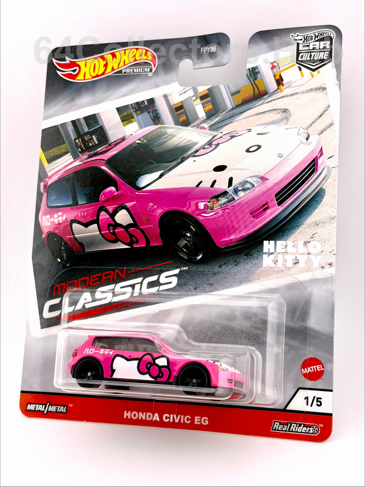 Hot Wheels Premium Honda Civic EG - Hello Kitty - Modern Classics 1/5 - 2020