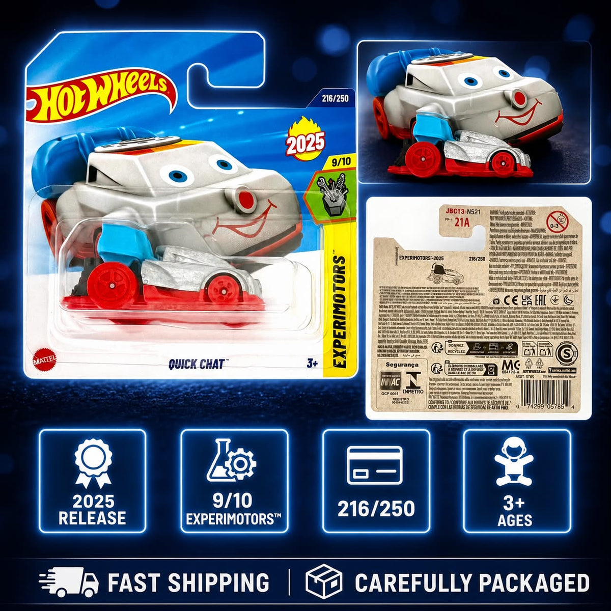 Hot Wheels Quick Chat (Silver) - Experimotors - 216/250 - 2025