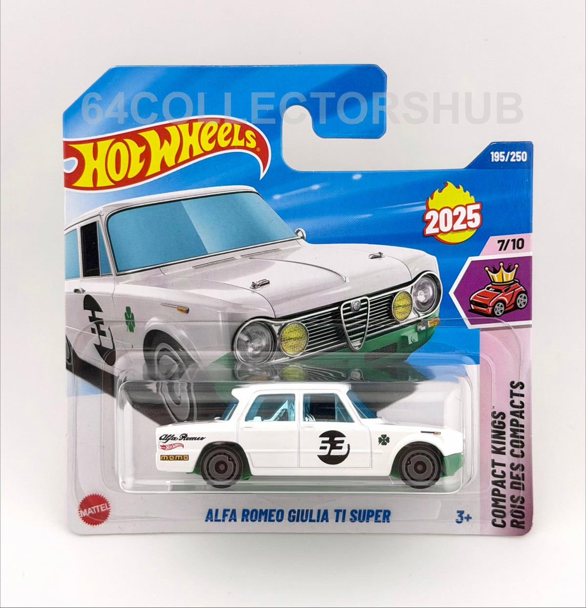Hot Wheels - Alfa Romeo Giulia Ti Super - Red White Green - Bundle of 3