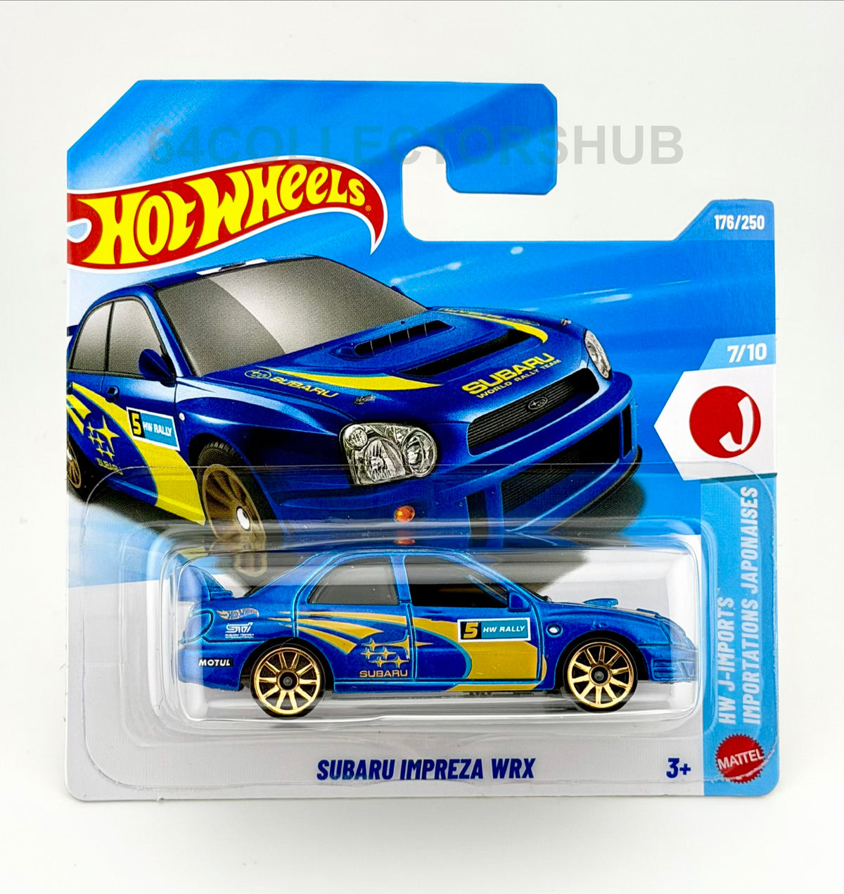 Hot Wheels - Subaru Impreza WRX - Blue Rally - J-Imports - 176/250 - 2026