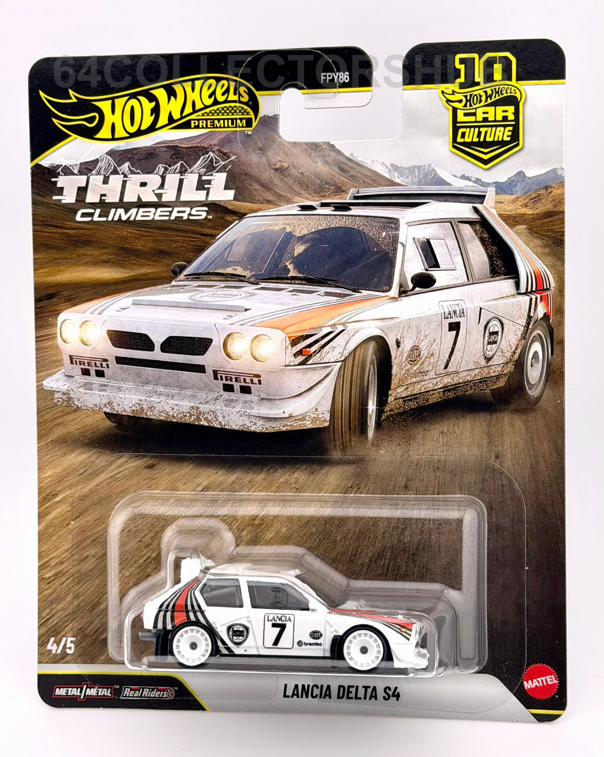 Hot Wheels Premium - Lancia Delta S4 - Thrill Climbers - 4/5 - White