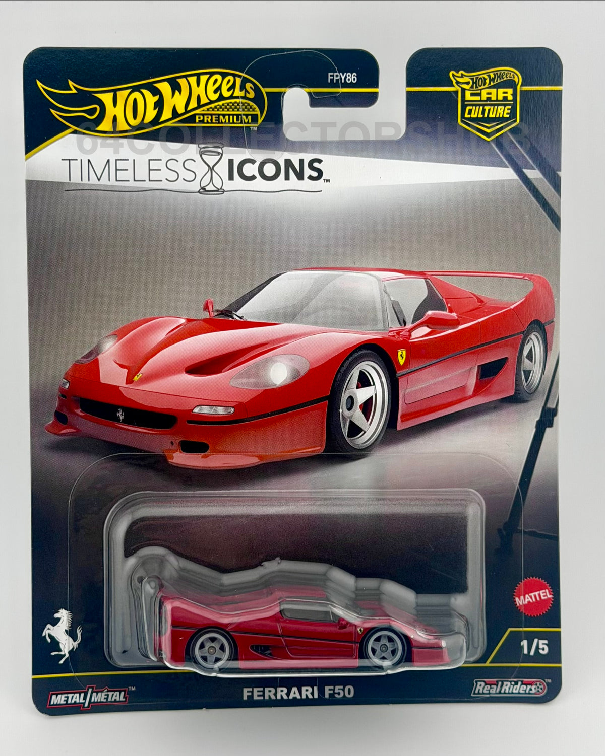 Hot Wheels Premium - Ferrari F50 (Red) - Timeless Icons 1/5 - 2026