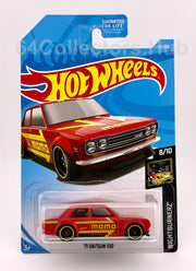 Hot Wheels ’71 Datsun 510 - Nightburnerz 8/10 - MOMO Livery