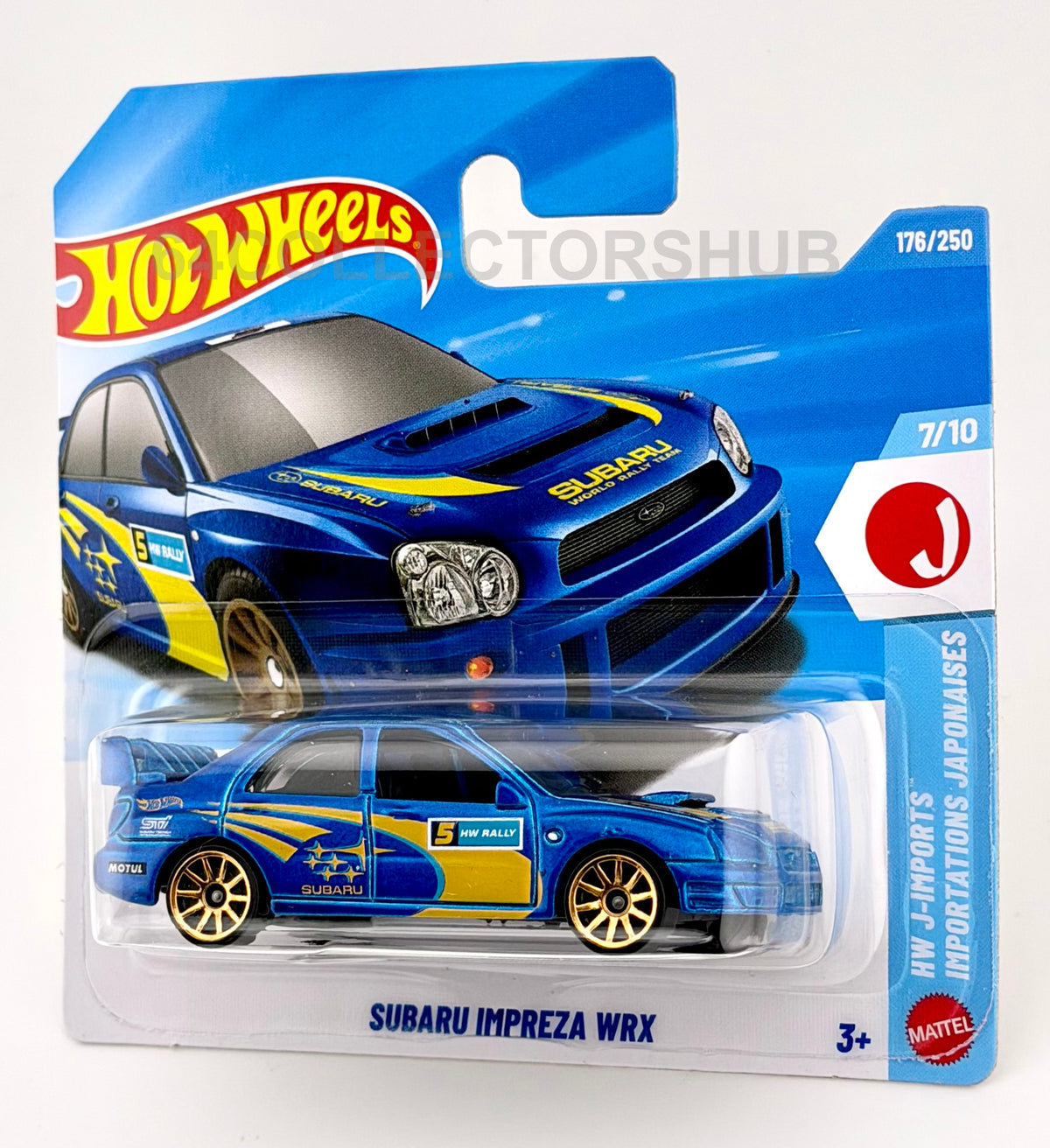 Hot Wheels - Subaru Impreza WRX - Blue Rally - J-Imports - 176/250 - 2026