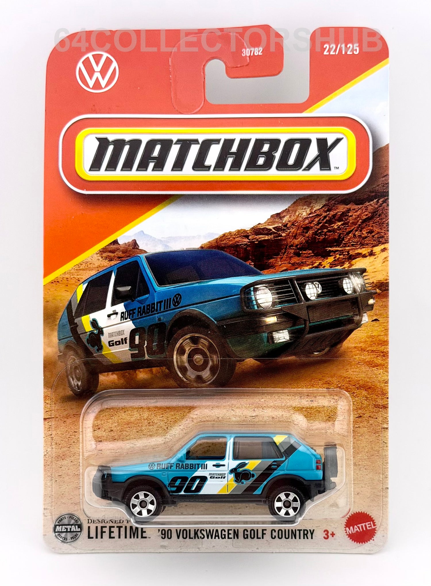 Matchbox - 1990 Volkswagen Golf Country - Ruff Rabbit - 22/125