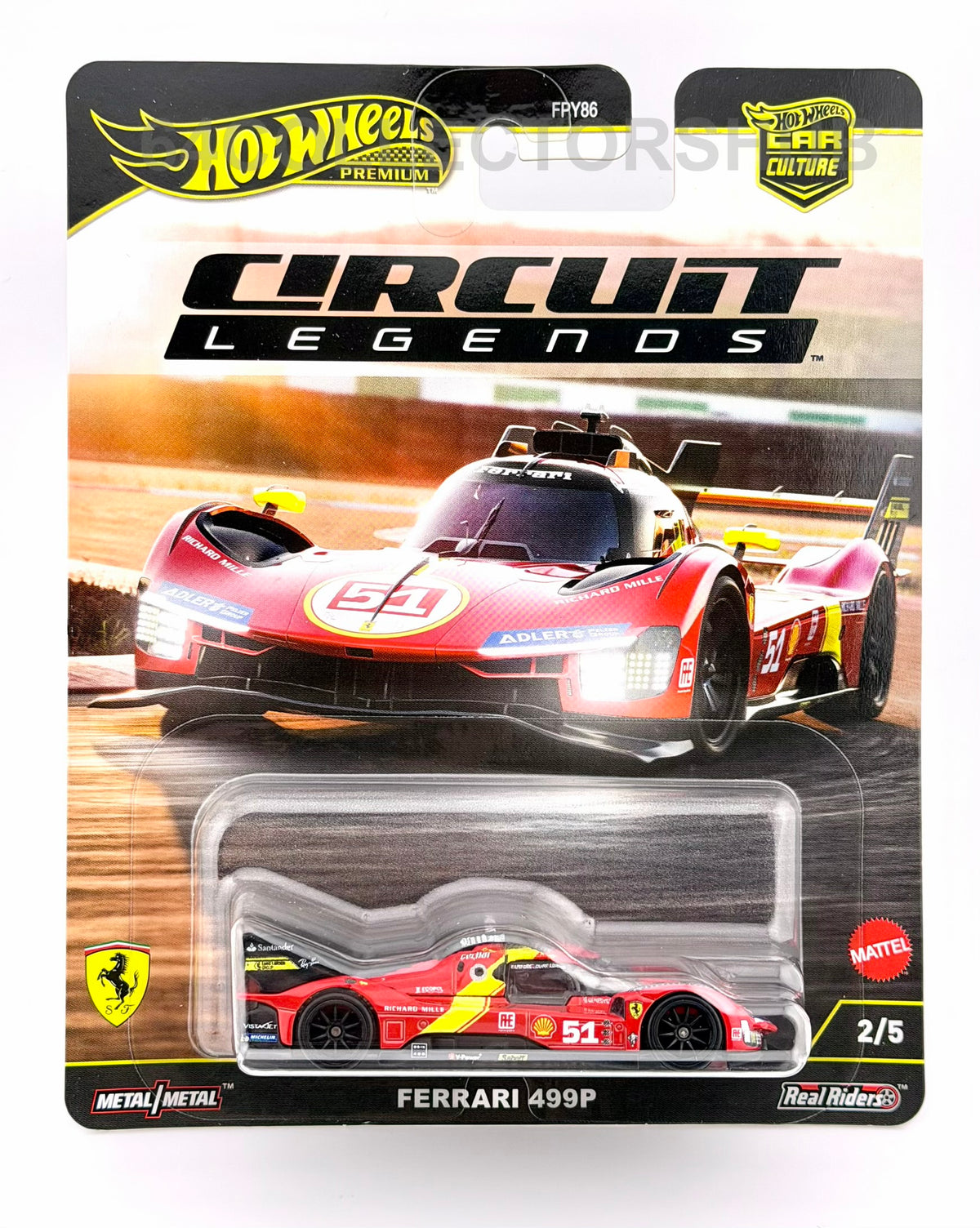 Hot Wheels Premium - Ferrari 499P #51 - Le Mans Winner - Circuit Legends