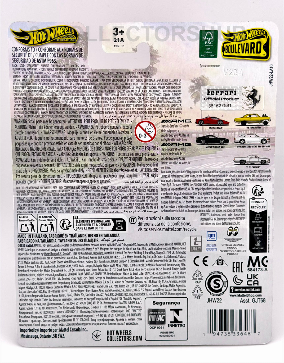 Hot Wheels Premium - Enzo Ferrari - Boulevard - #156 - 2026