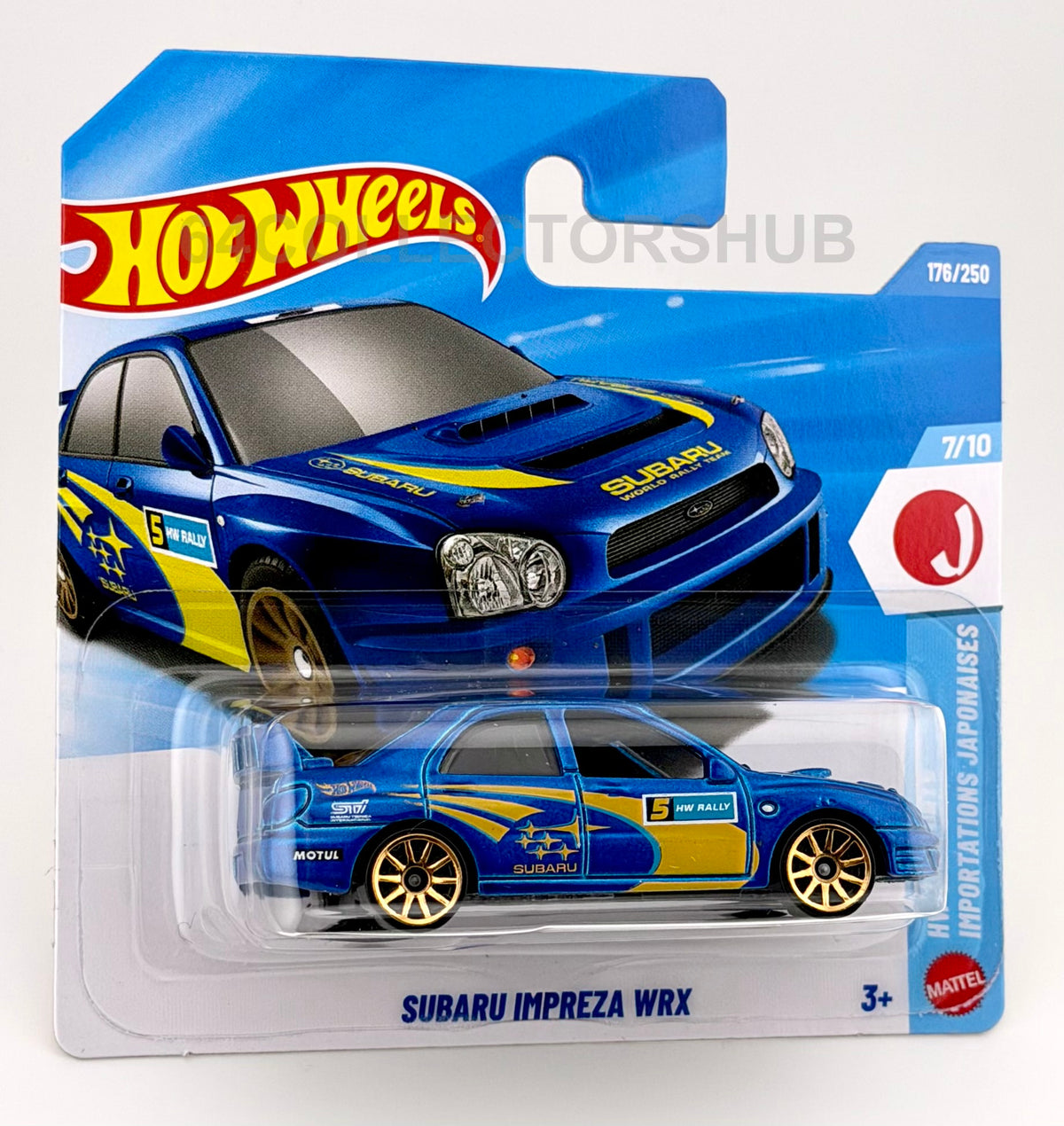 Hot Wheels - Subaru Impreza WRX - Blue Rally - J-Imports - 176/250 - 2026