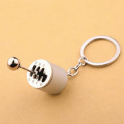 6-Speed Manual Gear Shift Keychain | Metal Car Gear Stick Keyring | JDM Car Enthusiast Gift | Fidget Keychain