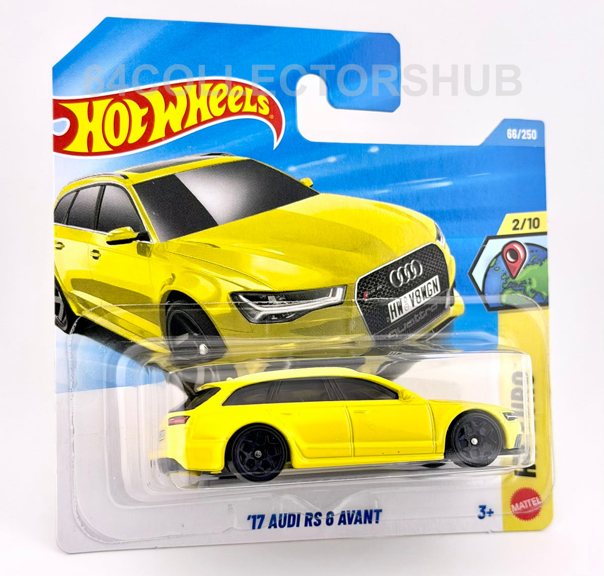 Hot Wheels - '17 Audi RS 6 Avant - Yellow - HW Euro - 66/250 - 2026