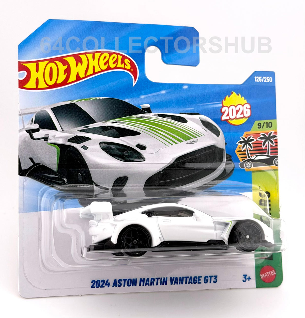 Hot Wheels - 2024 Aston Martin Vantage GT3 White - Exoticars 125/250 - 2026