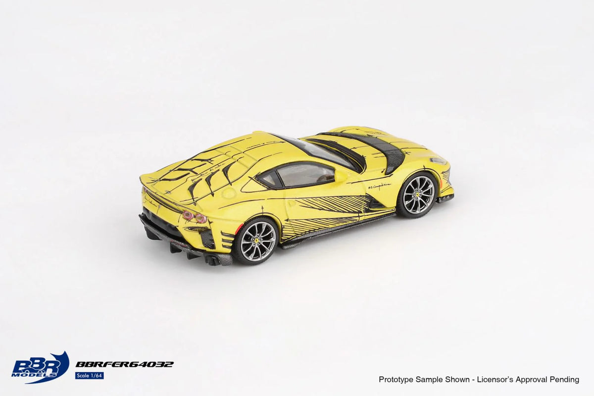 BBR Models - Ferrari 812 Competizione - Tailor Made - Yellow - 1/64