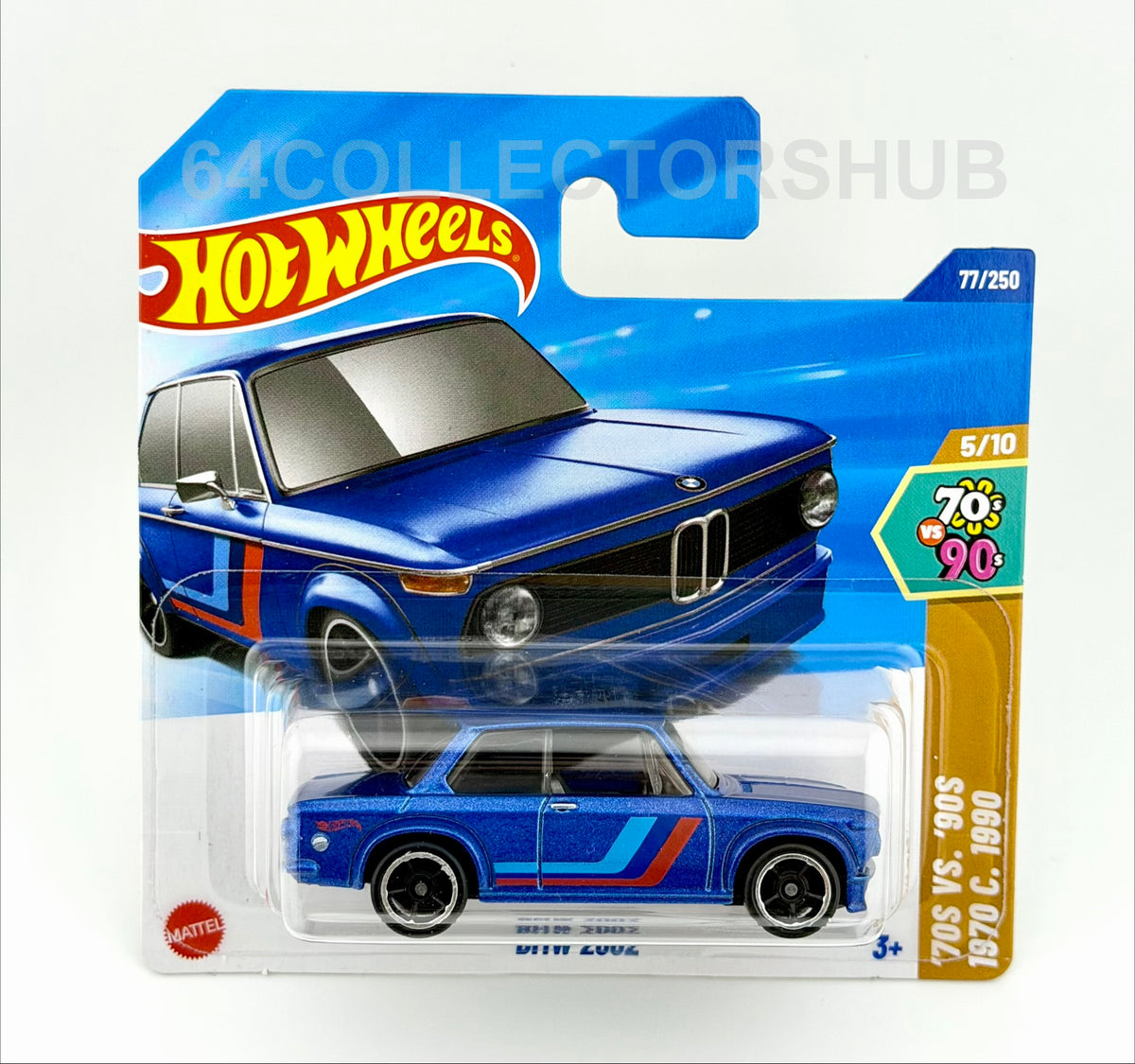Hot Wheels - BMW 2002 - Blue & Yellow - 70s vs 90s - Bundle of 2 - 2025