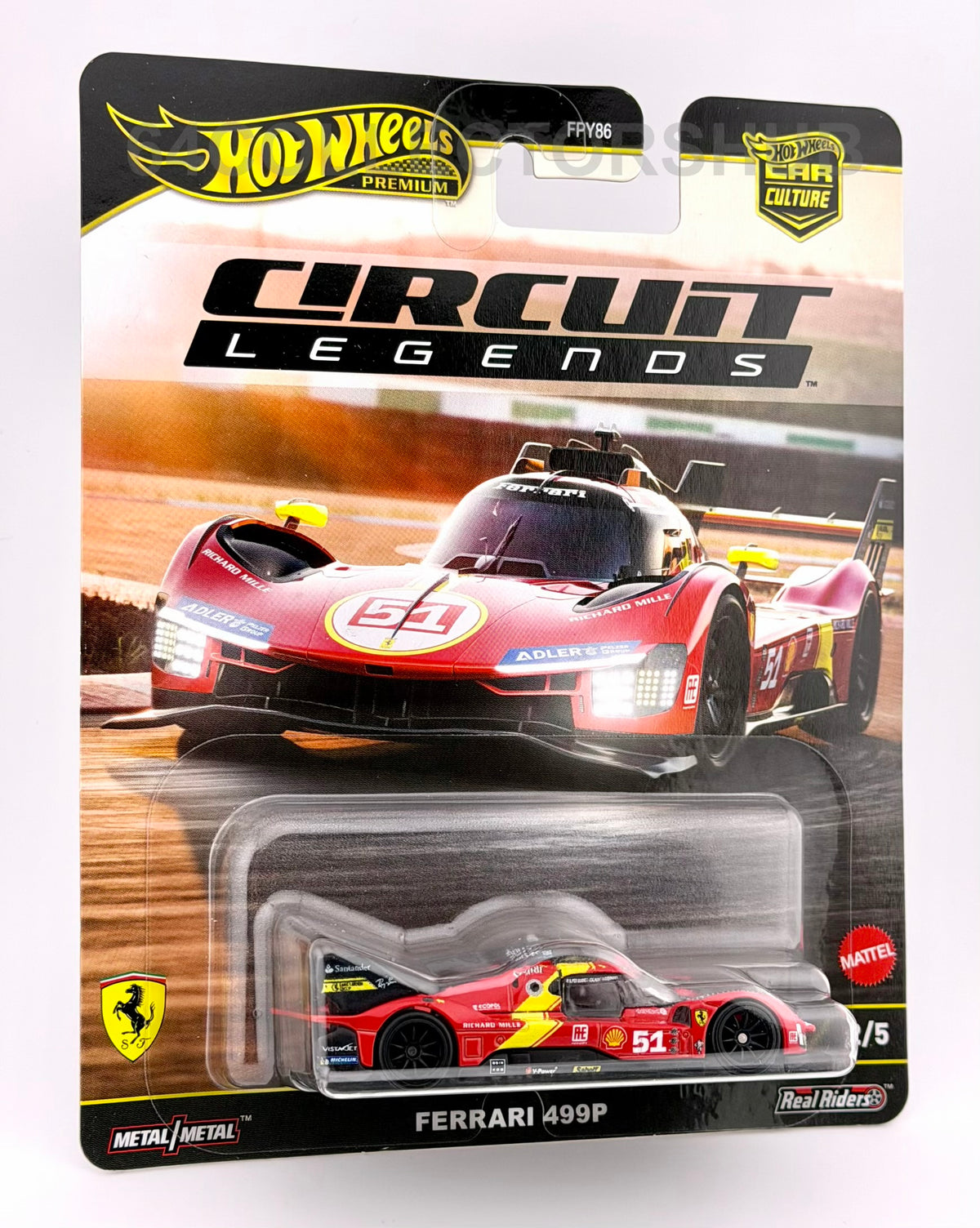 Hot Wheels Premium - Ferrari 499P #51 - Le Mans Winner - Circuit Legends