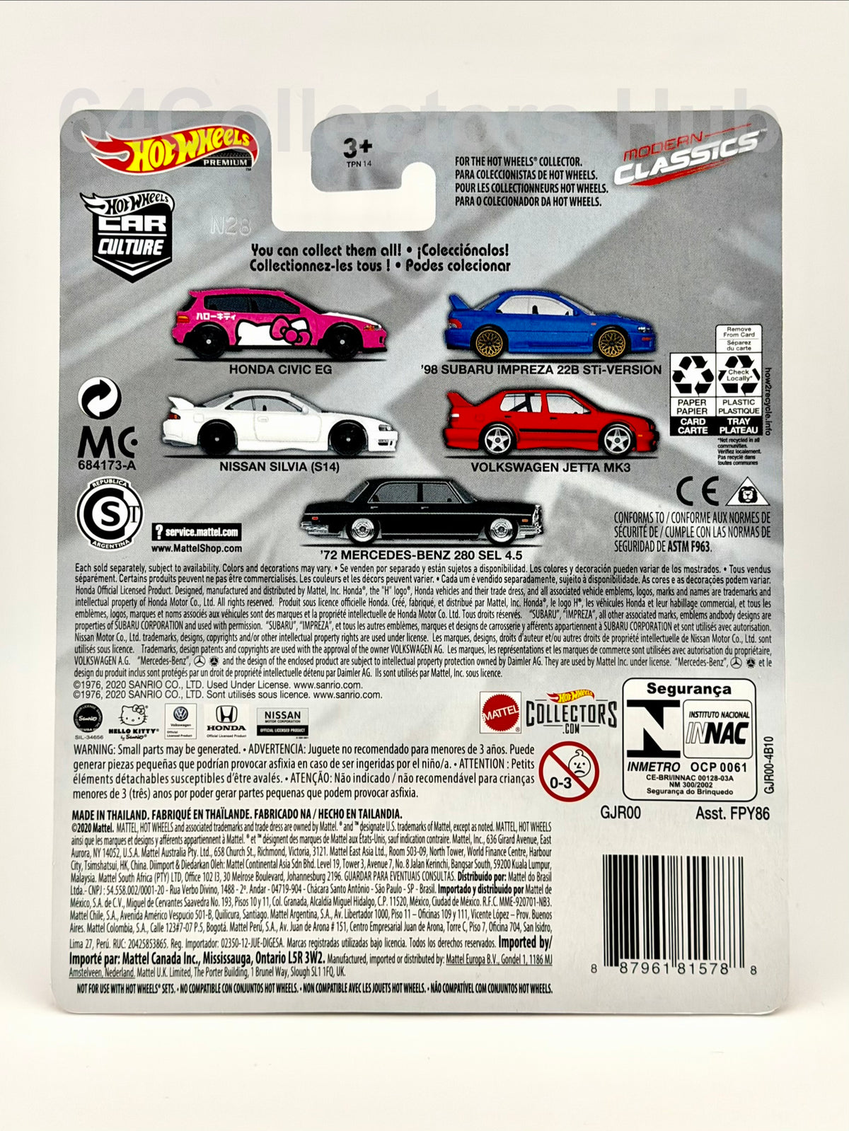 Hot Wheels Premium Honda Civic EG - Hello Kitty - Modern Classics 1/5 - 2020