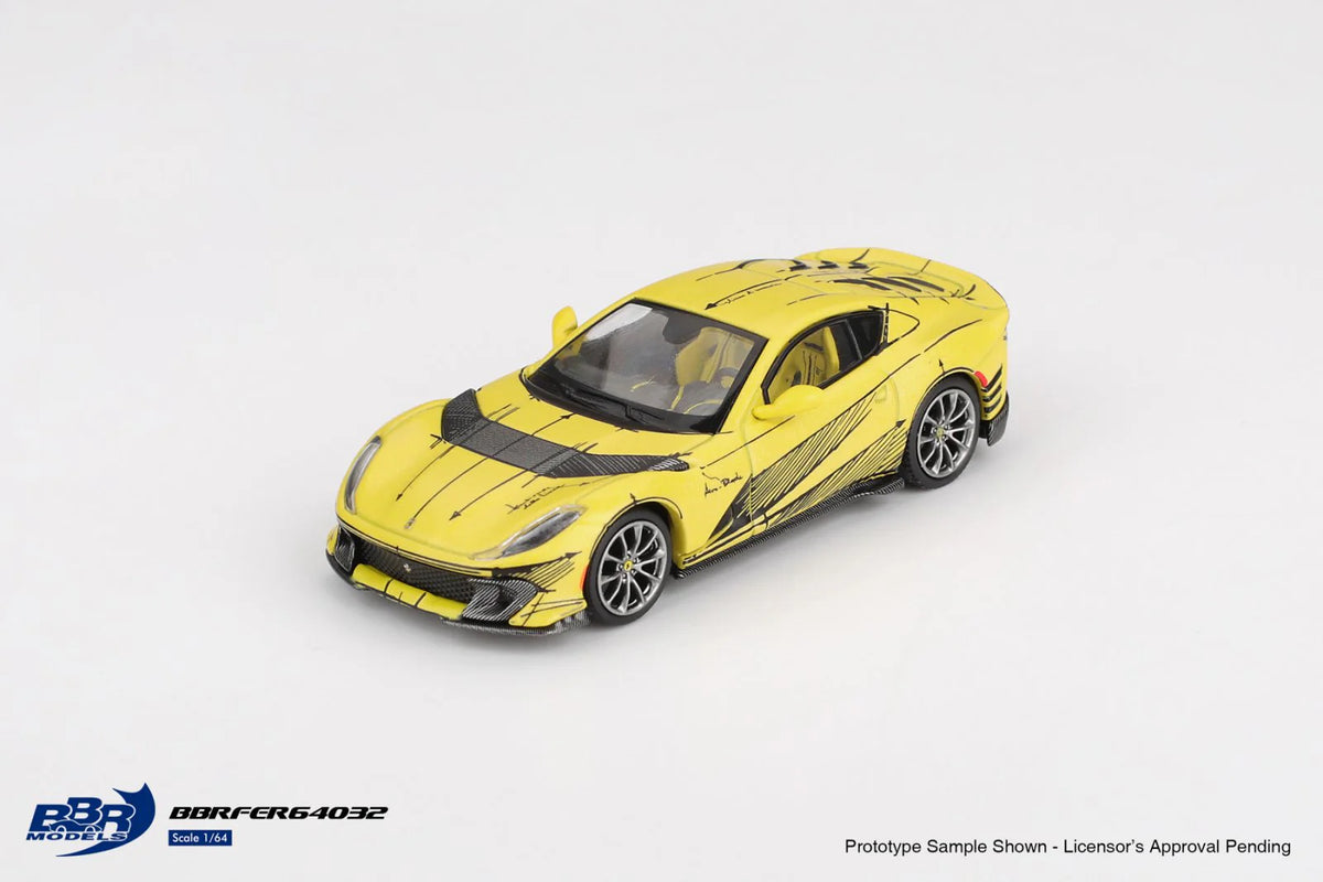 BBR Models - Ferrari 812 Competizione - Tailor Made - Yellow - 1/64