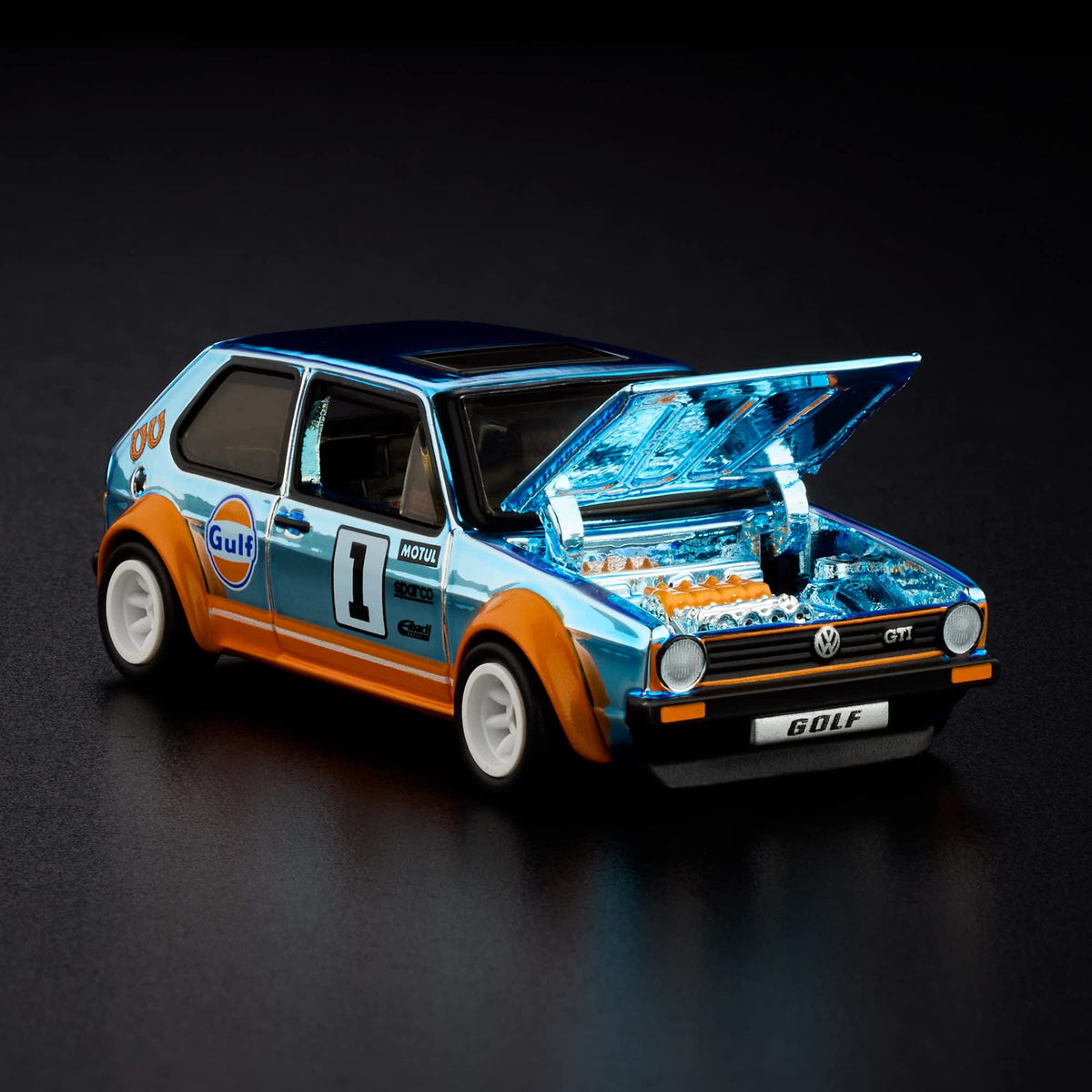 Hot Wheels RLC - 1976 Volkswagen Golf Mk1 GTI - Gulf Racing - Blue - 1/64