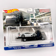 Hot Wheels Team Transport - 1997 Mercedes-Benz CLK-GTR & Fleet Street - #59