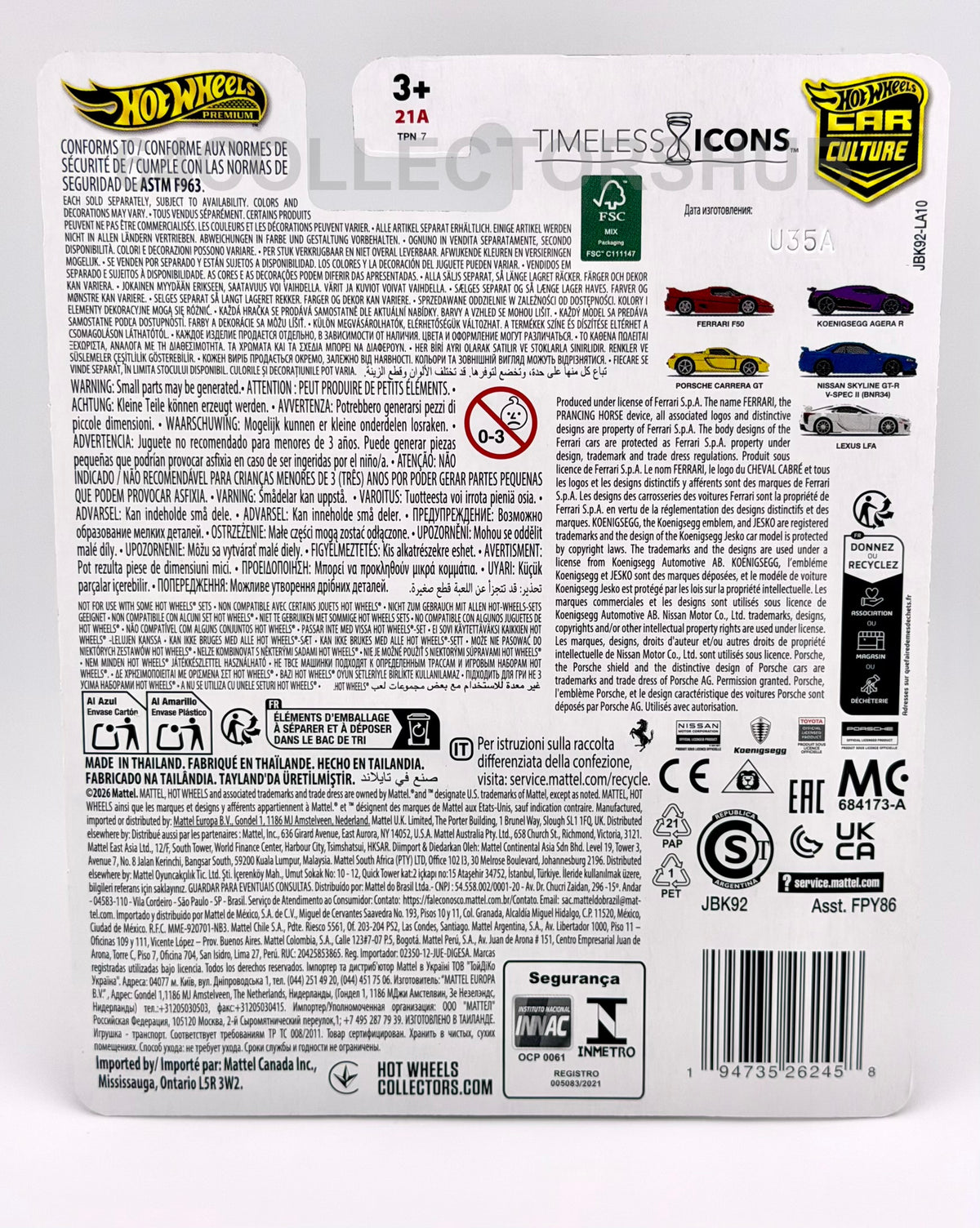 Hot Wheels Premium - Nissan Skyline GT-R V-Spec II (BNR34) - Timeless Icons 4/5