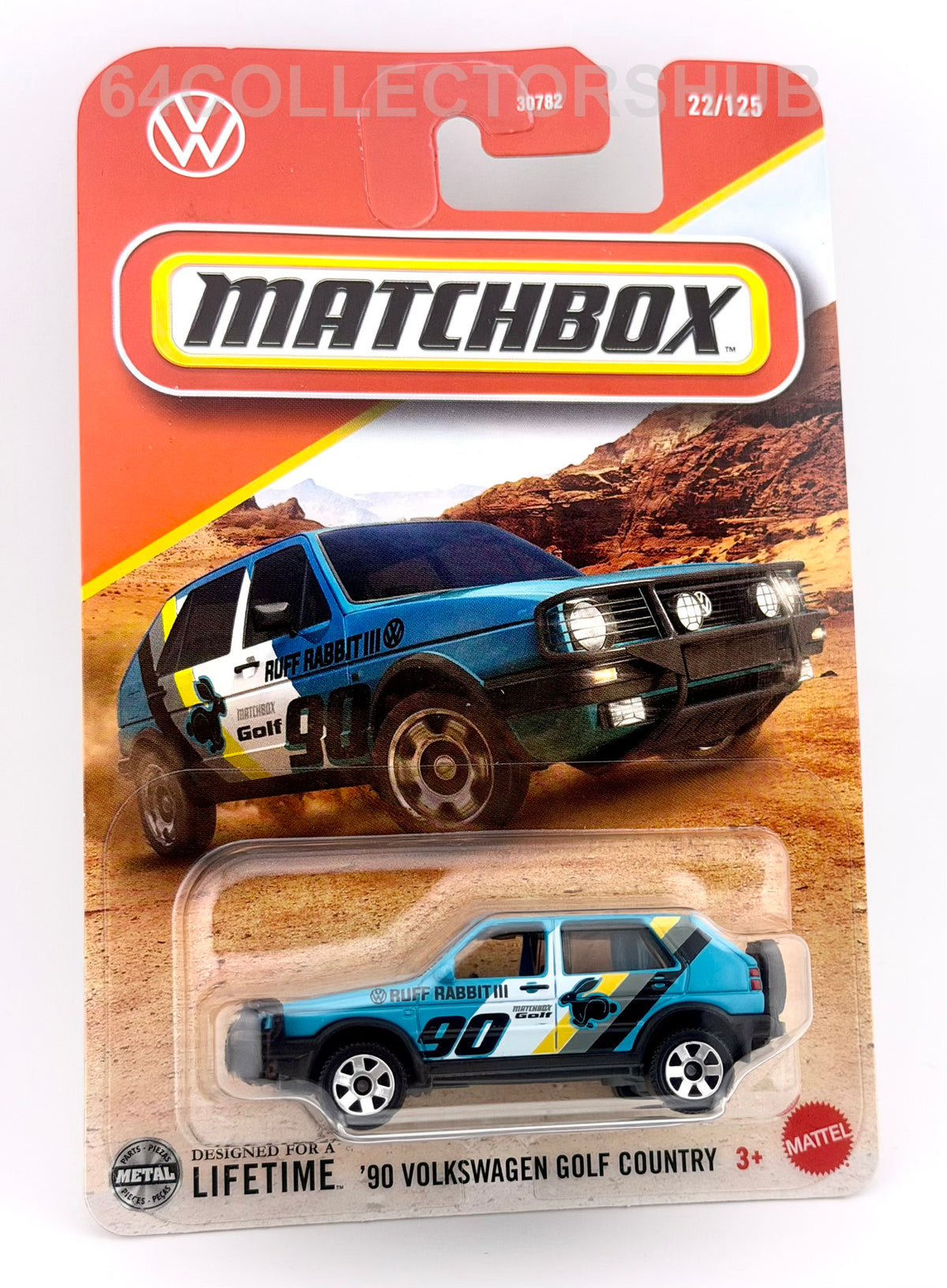 Matchbox - 1990 Volkswagen Golf Country - Ruff Rabbit - 22/125