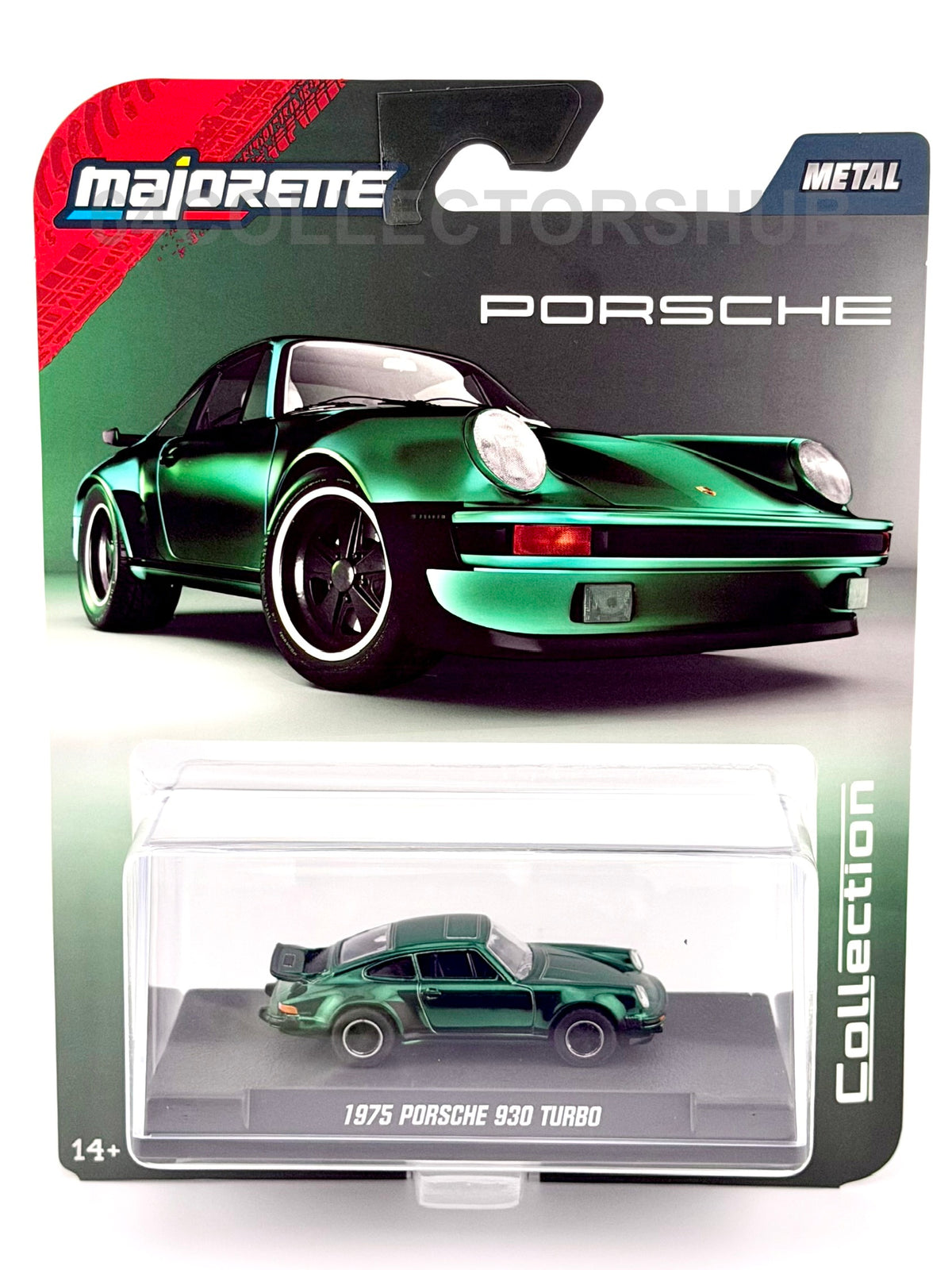 Majorette - 1975 Porsche 930 Turbo - Green - Collection Series