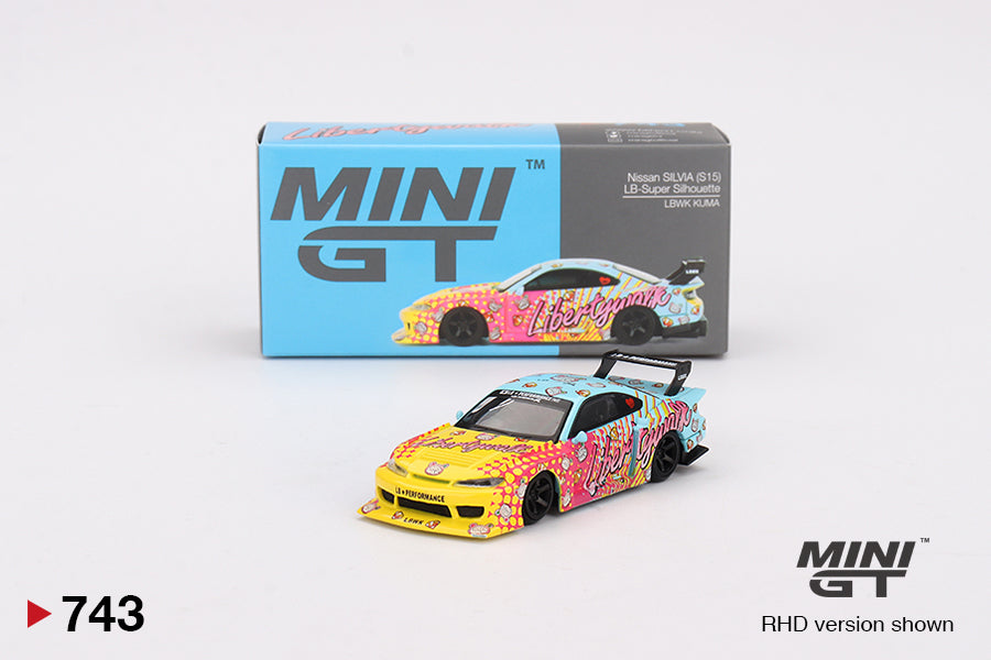 MINI GT - Nissan Silvia S15 LB-Super Silhouette LBWK KUMA #743 - Boxed