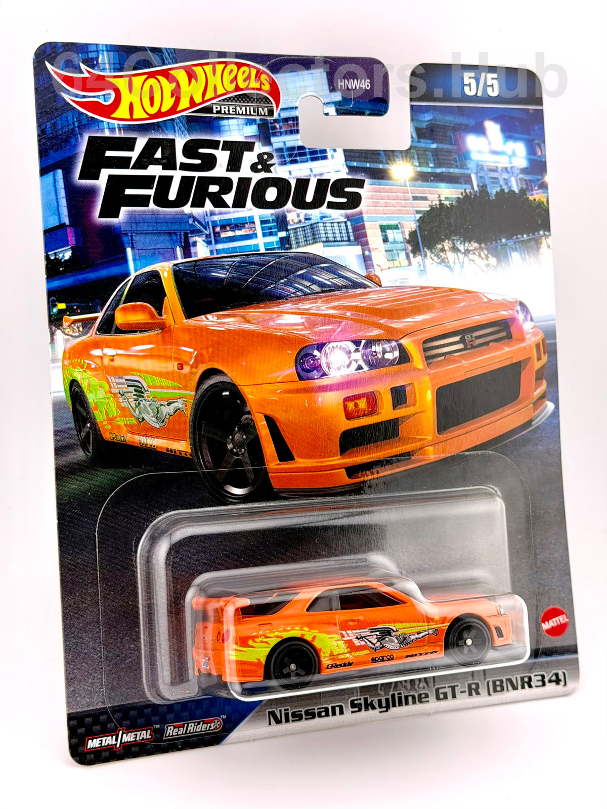 Hot Wheels Premium Nissan Skyline GT-R (BNR34) - Fast & Furious 5/5 - 2022