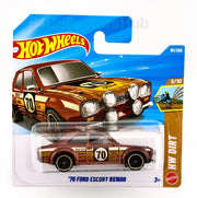 Hot Wheels - 1970 Ford Escort RS1600 - HW Dirt Rally 70 - Brown - 1/64
