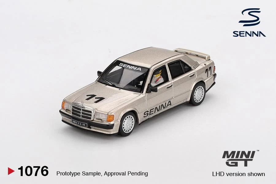 MINI GT - Mercedes-Benz 190 E 2.3-16 #11 - Ayrton Senna #1076 - Boxed