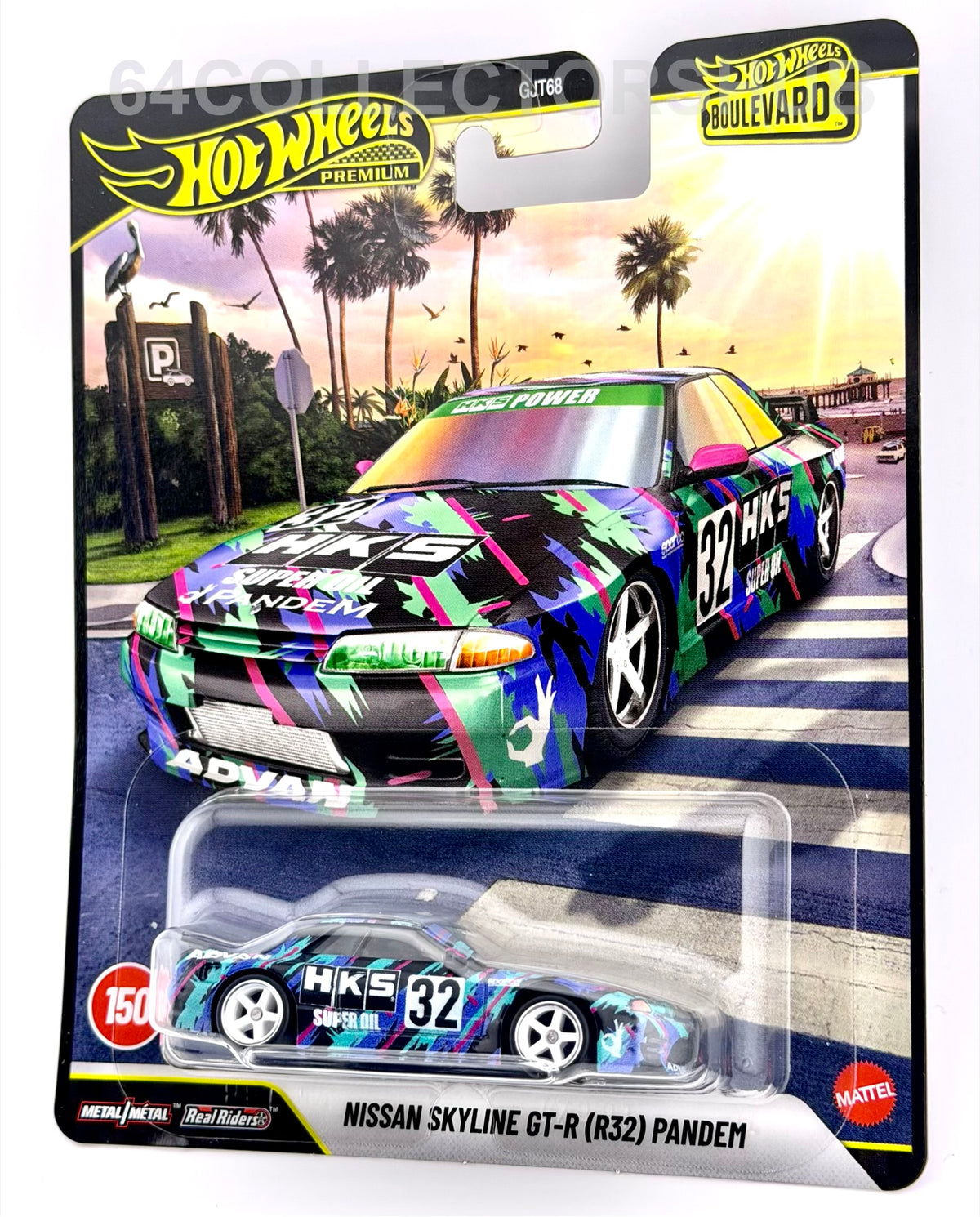 Hot Wheels Premium - Nissan Skyline GT-R R32 Pandem - HKS - Boulevard #150