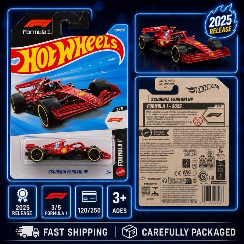 Hot Wheels 2025 Scuderia Ferrari HP Formula 1 Diecast Car
