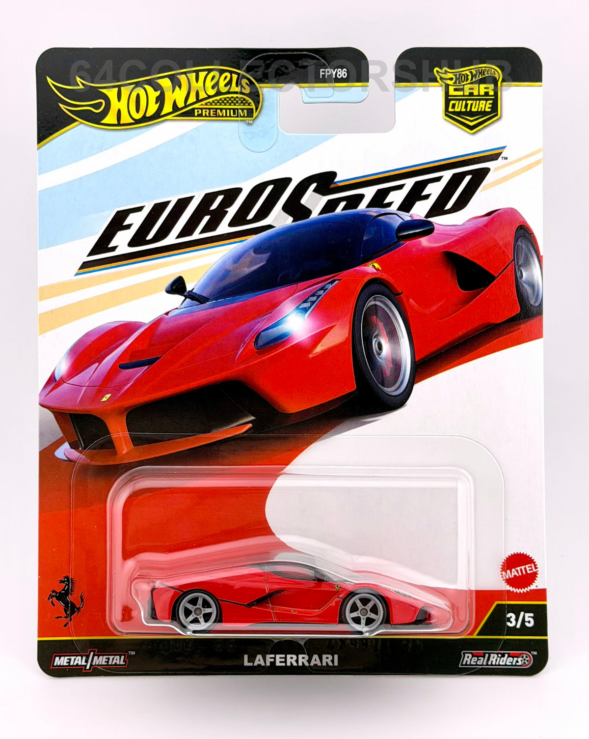 Hot Wheels Premium - LaFerrari - Euro Speed 3/5 - Red - 2025