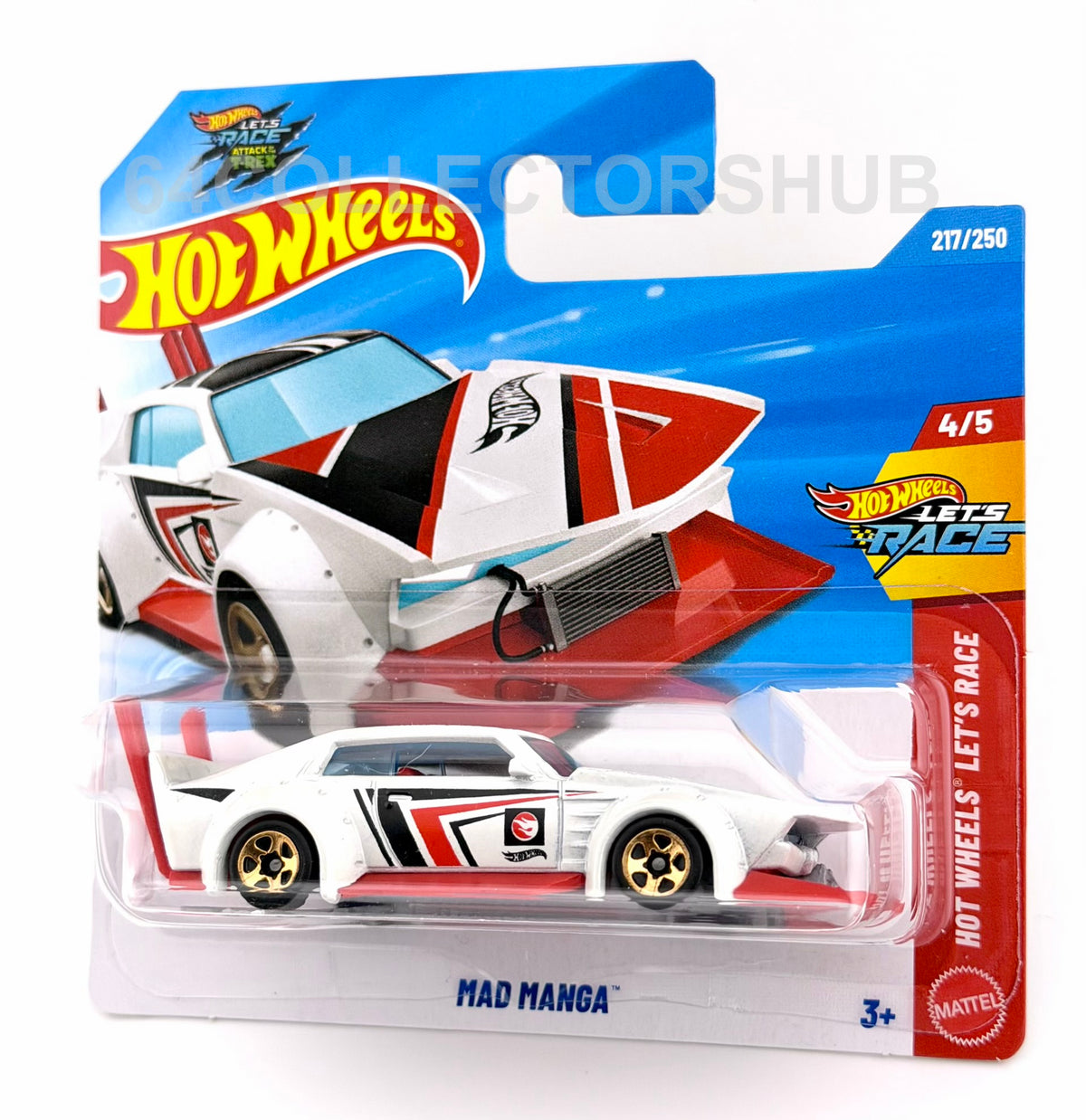Hot Wheels - Mad Manga - White - Let’s Race - 217/250 - 2026 Treasure Hunt
