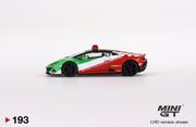Mini GT - Lamborghini Huracan EVO Bologna Airport 2020 Follow-Me #193 - Boxed