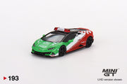 Mini GT - Lamborghini Huracan EVO Bologna Airport 2020 Follow-Me #193 - Boxed