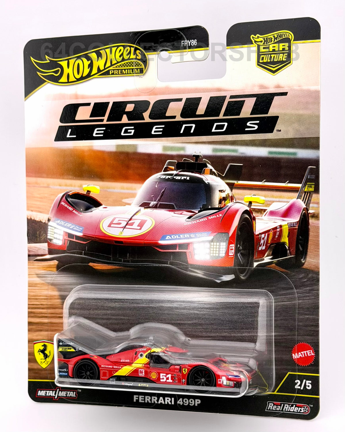 Hot Wheels Premium - Ferrari 499P #51 - Le Mans Winner - Circuit Legends