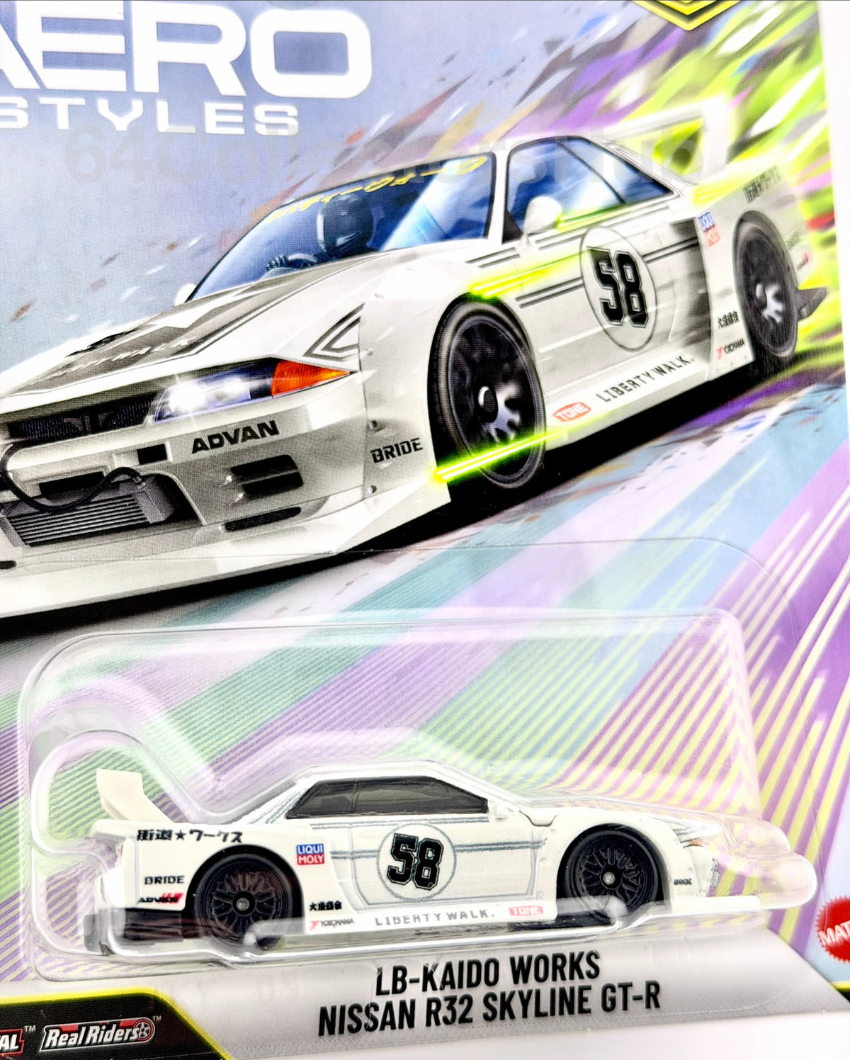 Hot Wheels Premium - Nissan R32 Skyline GT-R - LB-Kaido Works Aero Styles - 1/64