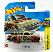 Hot Wheels - '67 Chevy C10 - Olive - HW Art Cars 83/250 - 2024