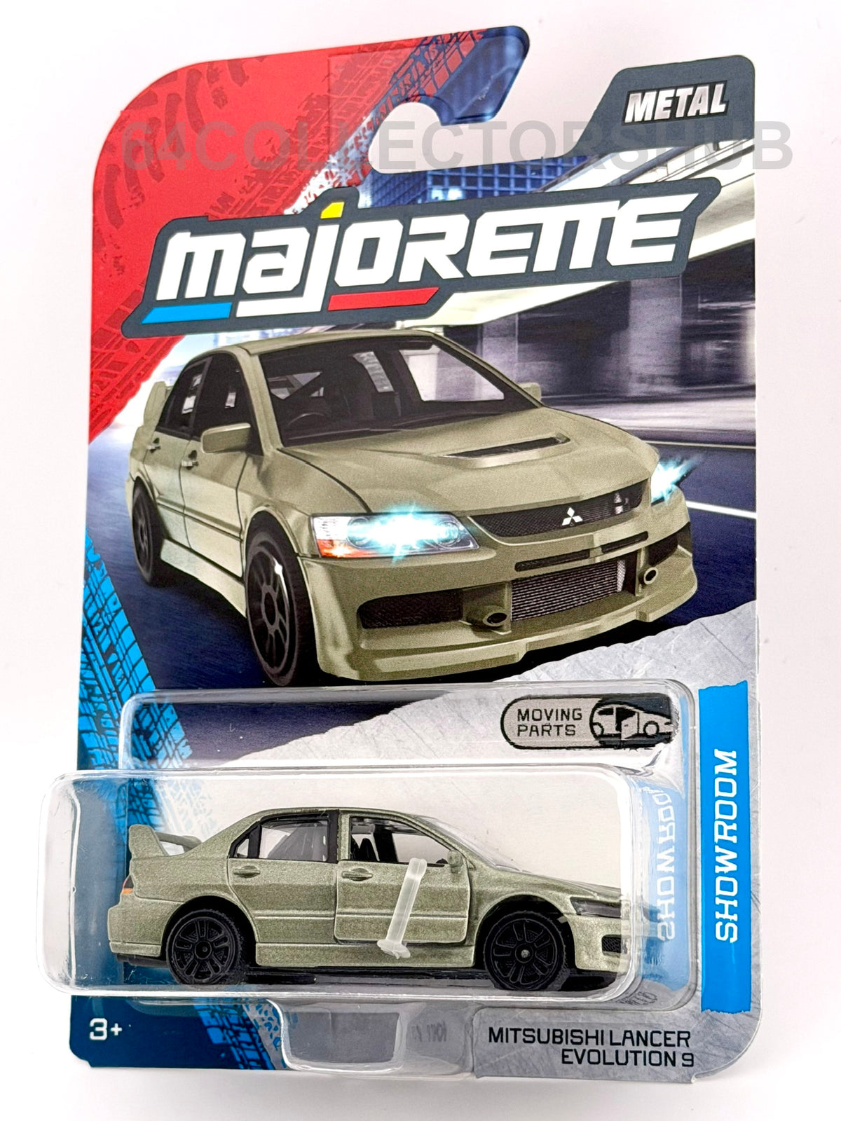 Majorette - Mitsubishi Lancer Evolution 9 - Moving Parts - Showroom Cars