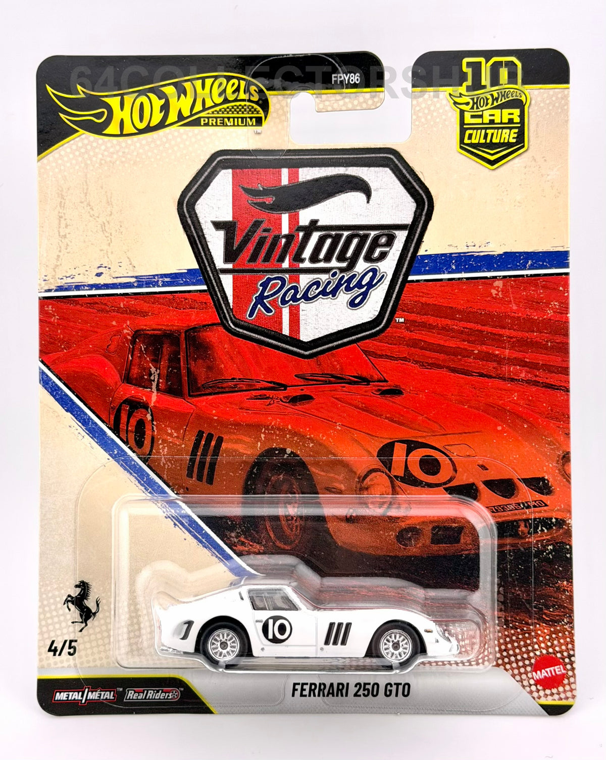 Hot Wheels Premium - Ferrari 250 GTO - Vintage Racing 4/5 - 2026