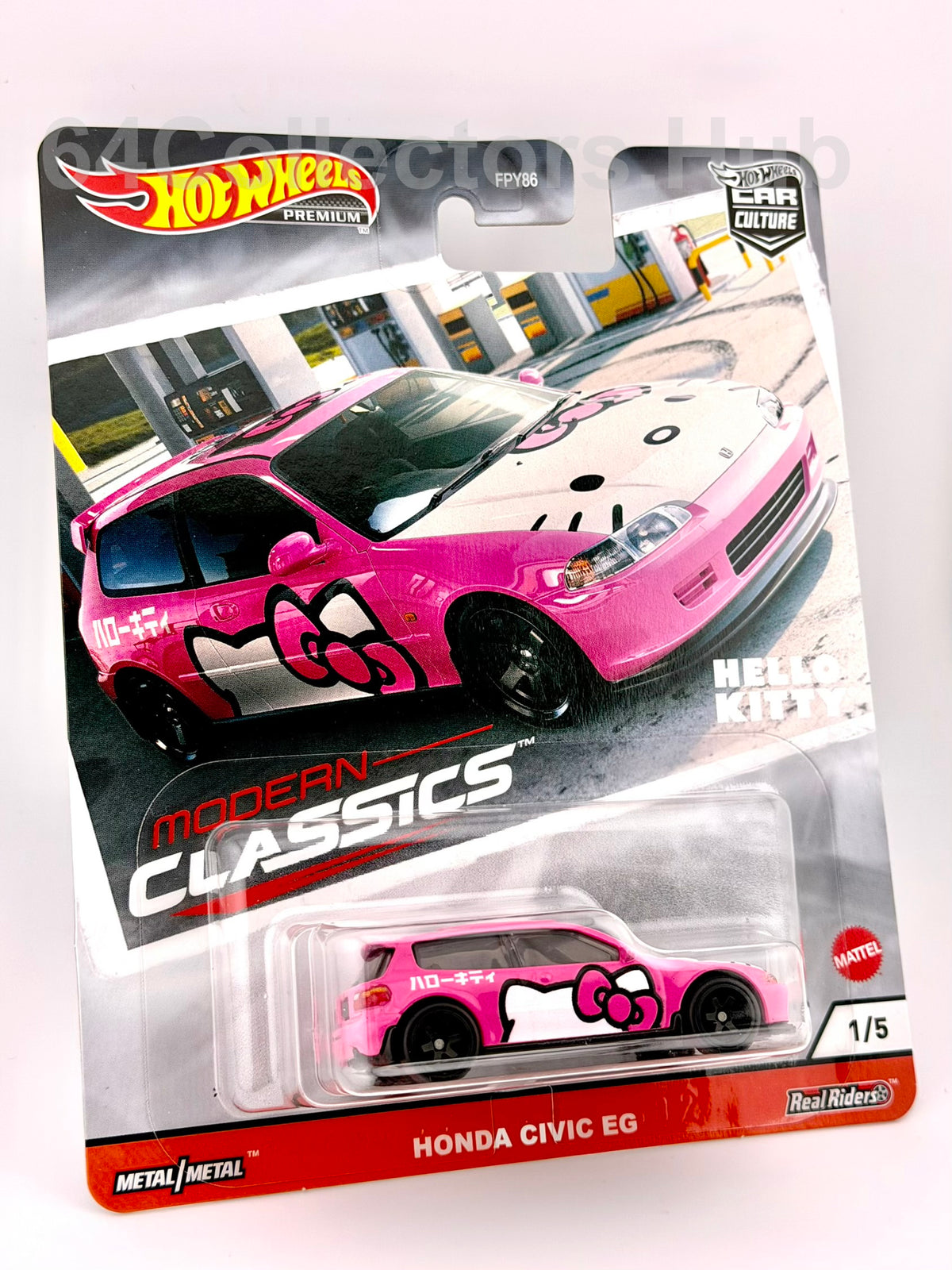 Hot Wheels Premium Honda Civic EG - Hello Kitty - Modern Classics 1/5 - 2020